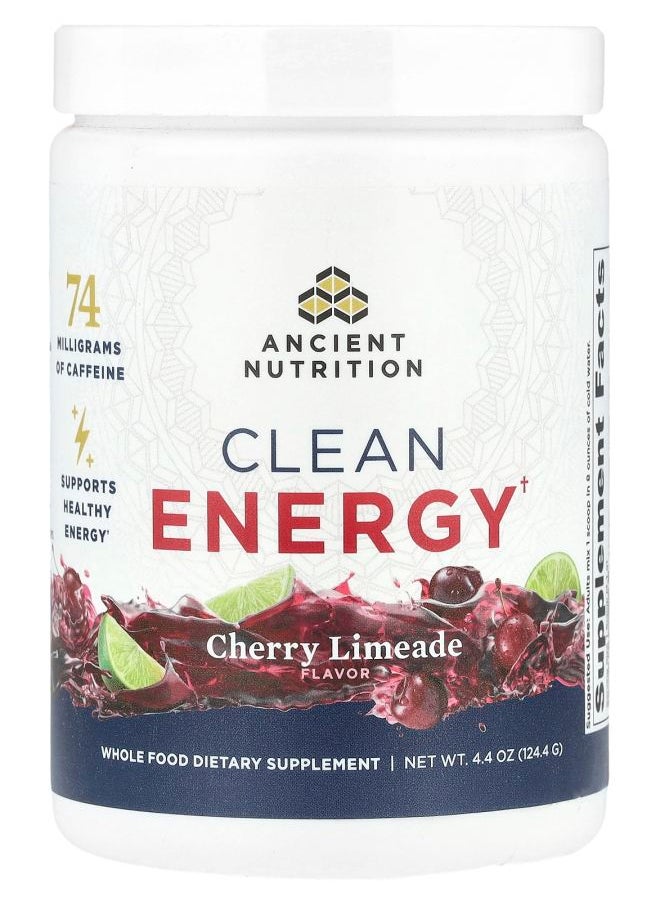 Ancient Nutrition - Clean Energy Cherry Limeade  4.4 oz (124.4 g) - Image 1