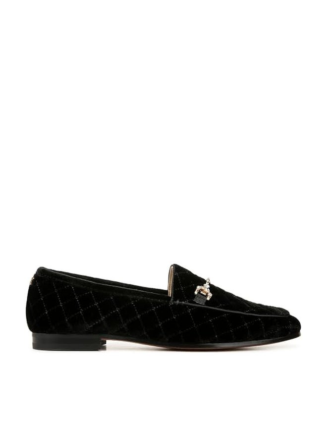 Sam Edelman Women's Loraine Regal Loafer Black Velvet 7 Medium - Image 1