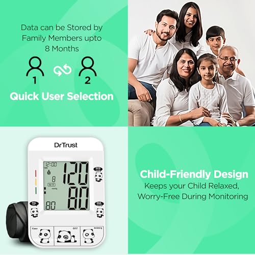Dr Trust USA 111 Fully Automatic Digital Blood Pressure Monitor BP Machine For Hypertension & Managing Heart Health, BP Apparatus For Home & Clinic Use, Most Accurate Measurement with MDD Technology - Image 4