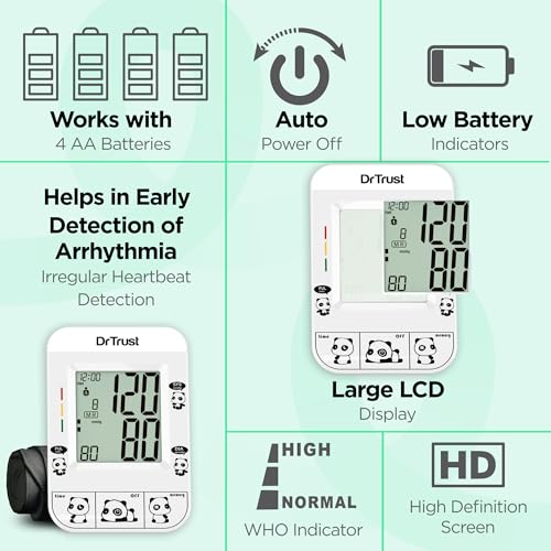 Dr Trust USA 111 Fully Automatic Digital Blood Pressure Monitor BP Machine For Hypertension & Managing Heart Health, BP Apparatus For Home & Clinic Use, Most Accurate Measurement with MDD Technology - Image 5