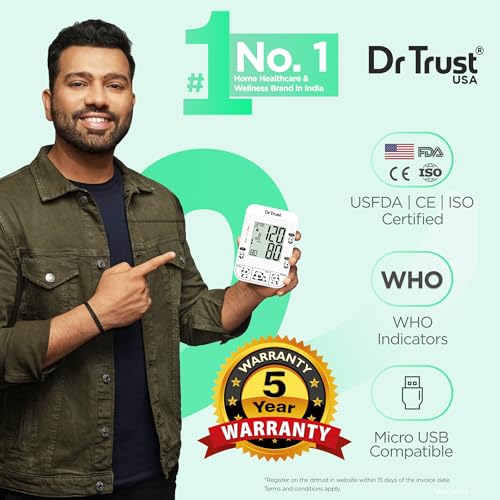 Dr Trust USA 111 Fully Automatic Digital Blood Pressure Monitor BP Machine For Hypertension & Managing Heart Health, BP Apparatus For Home & Clinic Use, Most Accurate Measurement with MDD Technology - Image 2