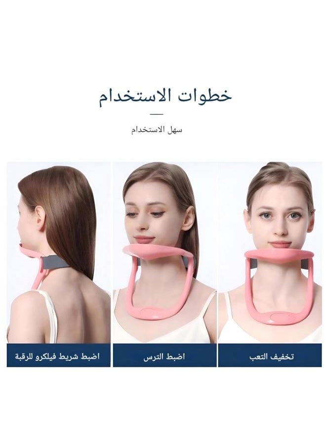 دعامة الرقبة القابلة للتعديل لتخفيف آلام الرقبة وتصحيح الوضعية – مناسبة لآلام المفصل الفكي والموظفين والطلاب - Image 5