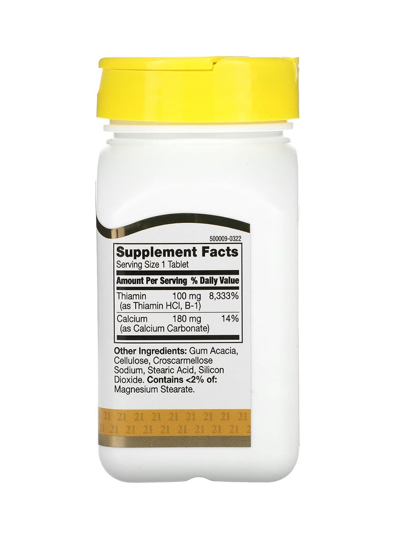 21st Century Vitamin B-1 100Mg 110 Tabs - Image 2