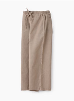 Jelliene Girls Woven Cotton Flax Relaxed Fit Pants  - Image 3