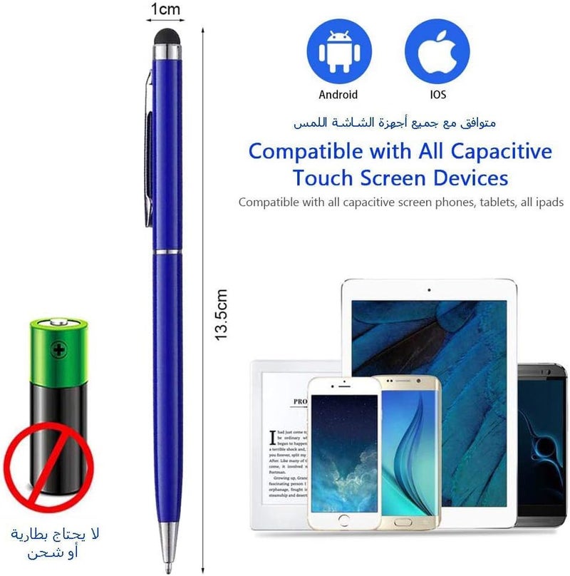 إي بي قلم لمس EP 2in1 لأجهزة iPhone، Samsung، Huawei، Honor، Microsoft (أزرق) - Image 4
