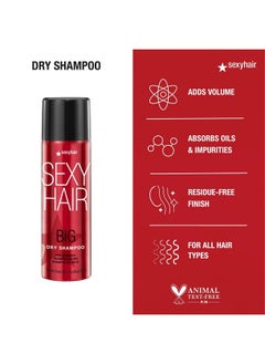 Sexy Hair SexyHair Big Dry Shampoo, 3.4 Oz | Remove Oils and Impurities | Provides Additional Volume | All Hair Types  - Image 3