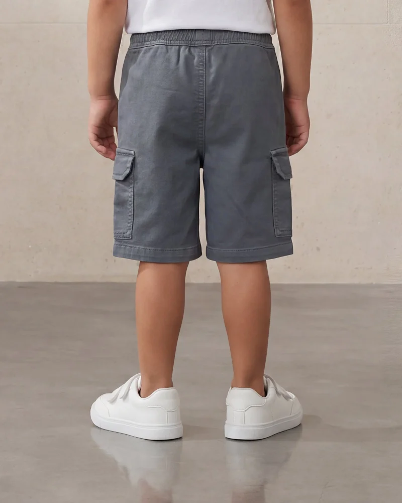 Redtag Boys Blue Knitted Cargo Shorts
