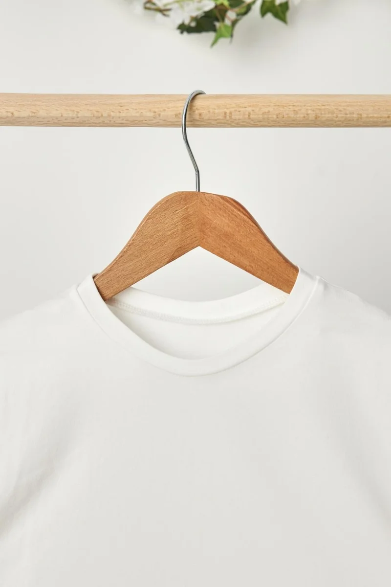 بيبيجيز White Girl's Short Sleeve Crew Neck Anti-Sweat, Comfortable Cotton Combed Cotton T-Shirt