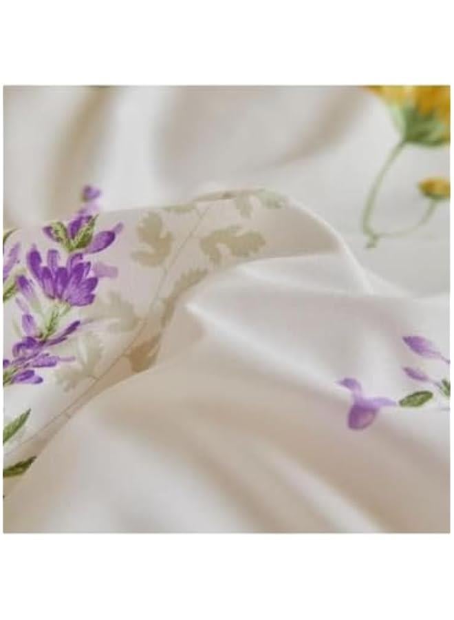 4-Pieces Bed Sheet Set, Aloe Cotton Soft Quilt Cover Set, Without Core, With 1Quilt Cover 200 * 230cm 1 Flat Sheet and 2 Pillowcases - Image 5