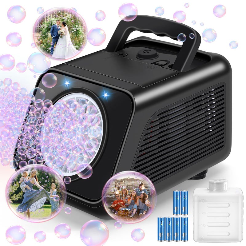 Kizmore Bubble Machine Automatic Bubble Blower for Kids Battery Operated Bubble Maker for Toddlers 13 20000 Bubbles Per Min Contain 6 AA Battery Outdoor Toys for Parties Birthday Wedding - Image 3