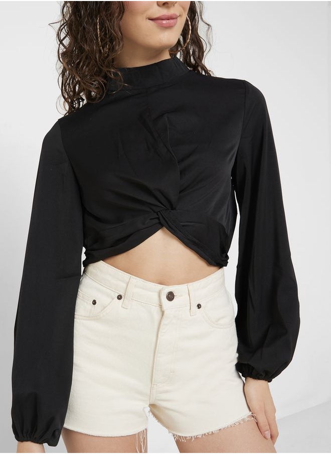 Ginger - Urban Minx Puff Sleeve Top - Image 1