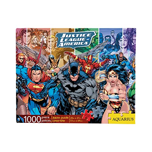 AQUARIUS DC Comics Puzzle Justice League 1000 Piece Jigsaw Puzzle Officially Licensed DC Comics Merchandise Collectibles Glare Free Precision Fit 20 x 27 Inches - Image 1