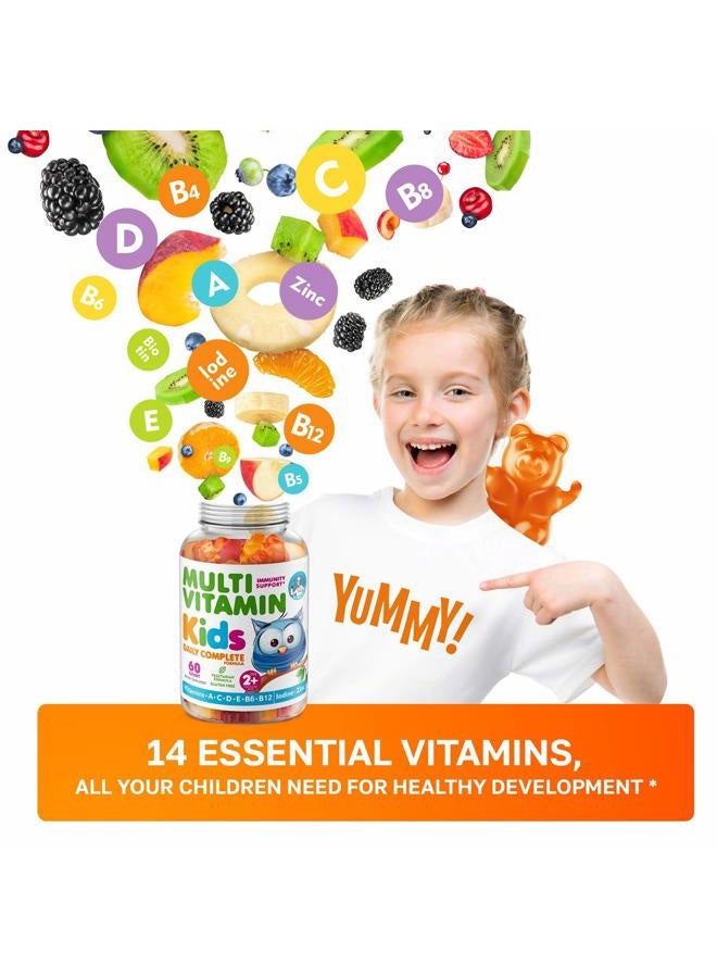 Dr. Moritz Kids Multivitamin Gummies - with Kids Vitamins A C D E B6 B12 Zinc and More - Complete Daily Support - Vegetarian and Non-GMO, 2 Pack (120 Count)  - Image 2