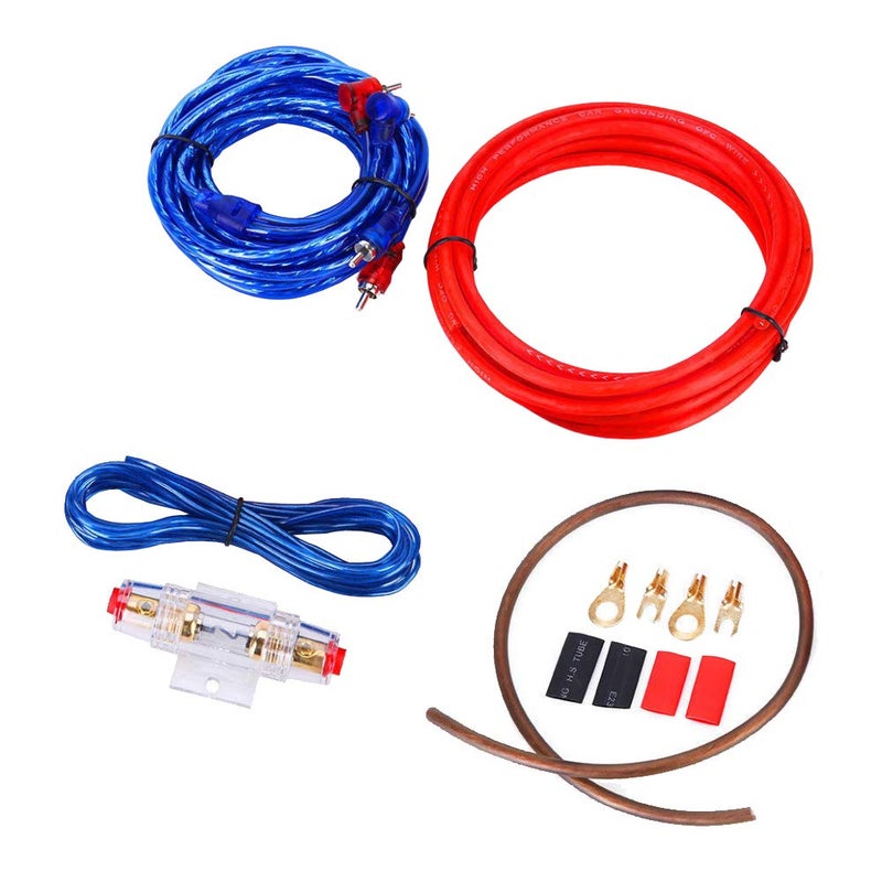 Etopars مجموعة توصيلات مكبر الصوت للسيارات ETOPARS: كابل طاقة RCA، قاطع كهربائي، سلك من نوع 14 Gauge GA AWG، حامل موصلات، مناسب للمركبات الصغيرة. - Image 2