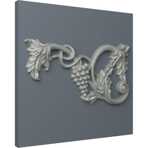 Ekena Millwork 12 5/8"W x 6 3/4"H x 1"P Large Grape and Leaf Onlay, Left - Image 5