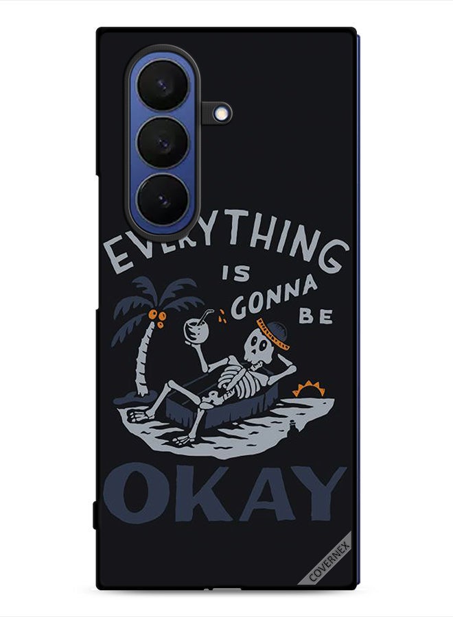Covernex Samsung Galaxy Z Fold7 Protective Case Cover Everything Is Gonna Be Ok - Image 1