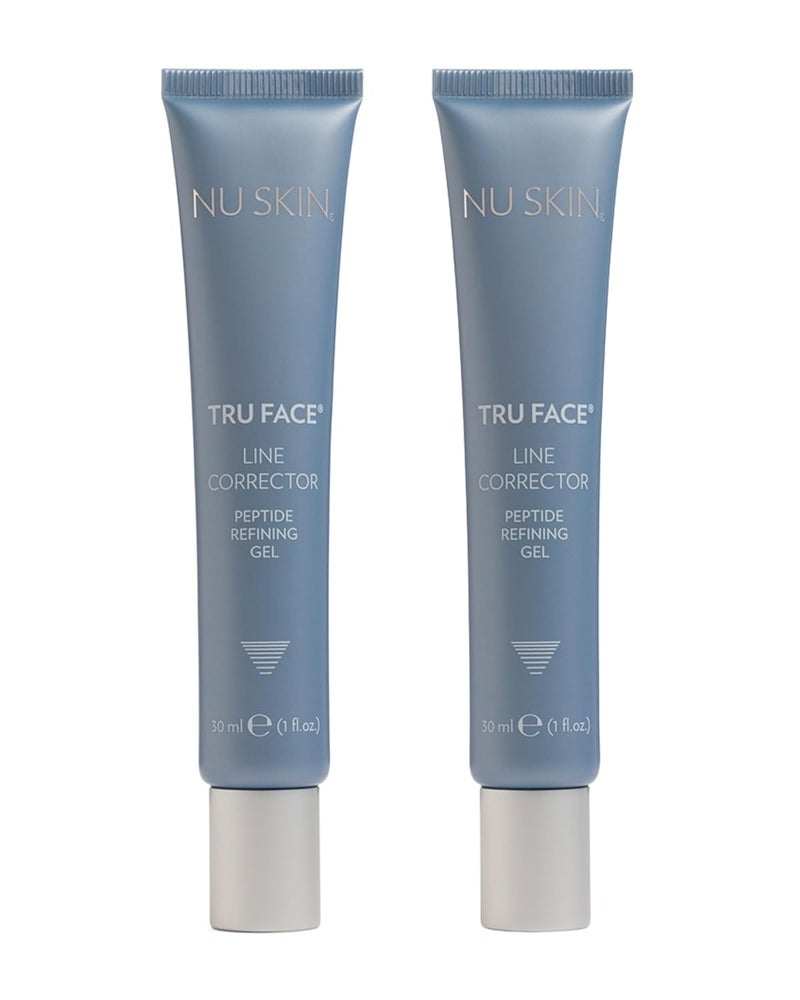 Nu Skin NuSkin Tru Face Line Corrector  Wrinkle Reducing Peptides  Aging for Fine Lines  Targets Mouth Lines  Forehead Wrinkles for Youthful Smooth Skin  Put on before makeup  Face Wash  2 Pack