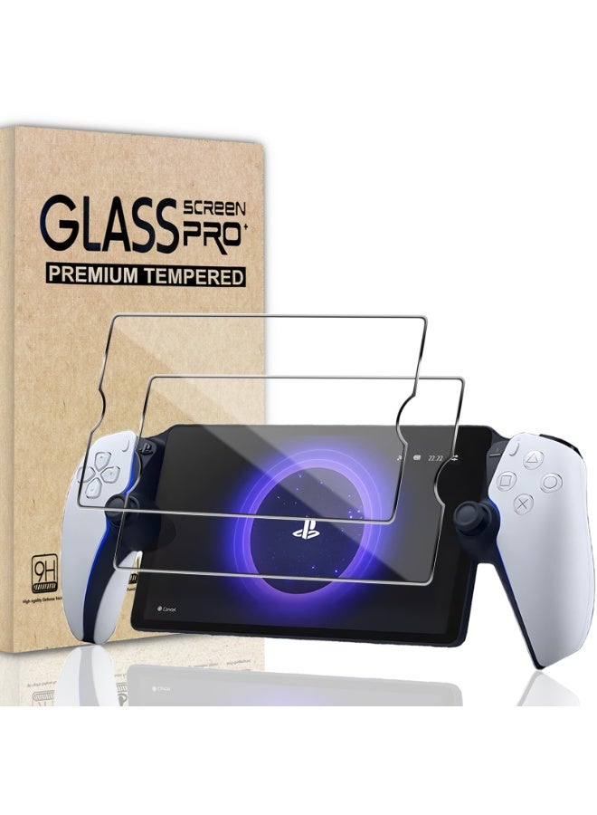 2 Pack Screen Protector for PlayStation Portal Remote Player 8 Inch, Tempered Glass Screen Protector for PlayStation PS Portal Accessories, Ultra HD, Anti-Scratch, Anti-Fingerprint, Bubble-Free  - Image 1