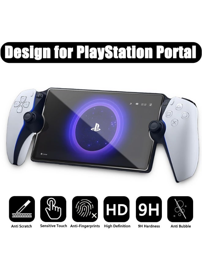 2 Pack Screen Protector for PlayStation Portal Remote Player 8 Inch, Tempered Glass Screen Protector for PlayStation PS Portal Accessories, Ultra HD, Anti-Scratch, Anti-Fingerprint, Bubble-Free  - Image 2
