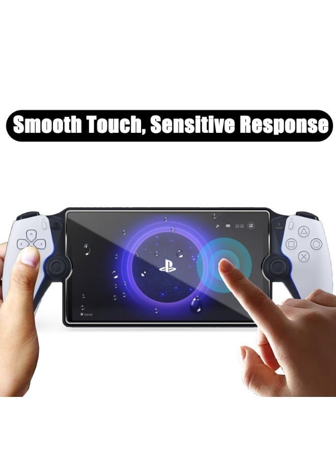 Saudi Select 2 Pack Screen Protector for PlayStation Portal Remote Player 8 Inch, Tempered Glass Screen Protector for PlayStation PS Portal Accessories, Ultra HD, Anti-Scratch, Anti-Fingerprint, Bubble-Free - Image 5