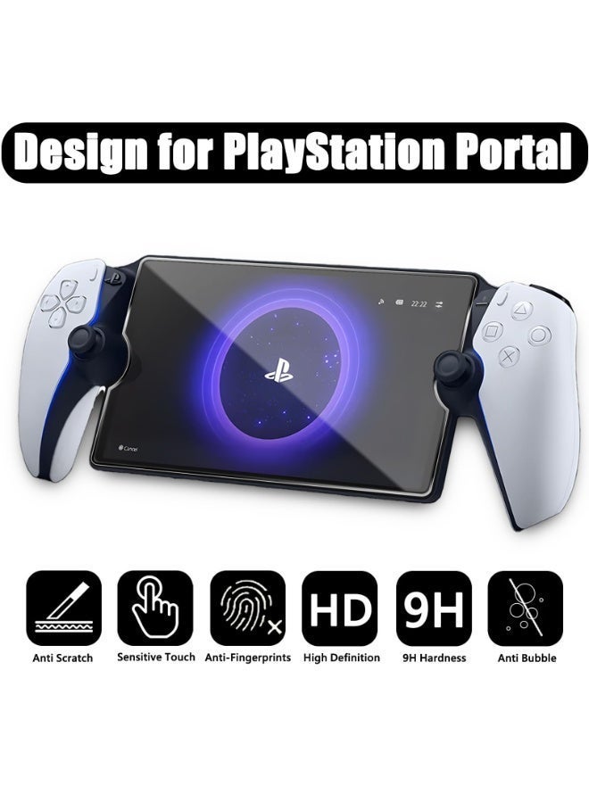 Saudi Select 2 Pack Screen Protector for PlayStation Portal Remote Player 8 Inch, Tempered Glass Screen Protector for PlayStation PS Portal Accessories, Ultra HD, Anti-Scratch, Anti-Fingerprint, Bubble-Free - Image 2