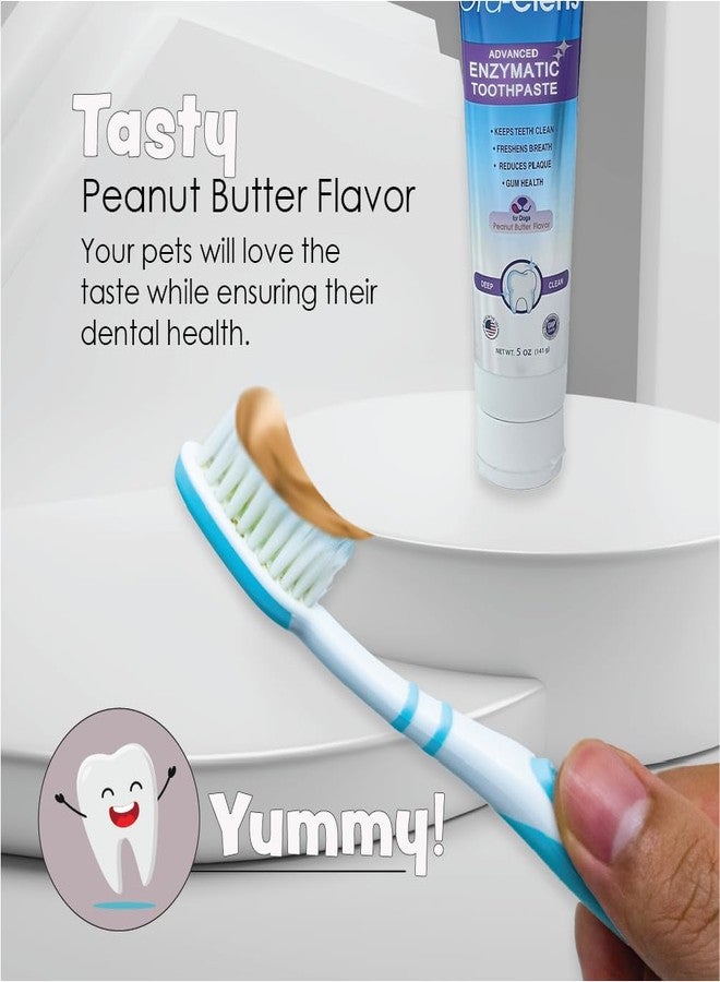 Ora-Clens Advanced Enzymatic Toothpaste – Safe and Natural Dog Oral Care Toothpaste – Freshens Breath, Fights Plaque and Reduces Tatar – Tasty Peanut Butter Flavor – 5 Oz - Image 2