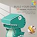 ROHSCE 3D Animal Puzzles for Kids Ages 48 DIY Educational Paper Craft Kit 5 Cartoon Animals STEM Learning Toys for Boys and Girls Easy to Assemble Birthday Gifts - Image 4