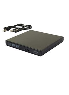 Other Manufacturer External Blue Ray Drive USB 2.0 Ultra Slim CD DVD ROM CD DVD Burner Player writer for All Laptop NotebooDesktop with Windows 7 8 10 XP MAC OS Black  - Image 1