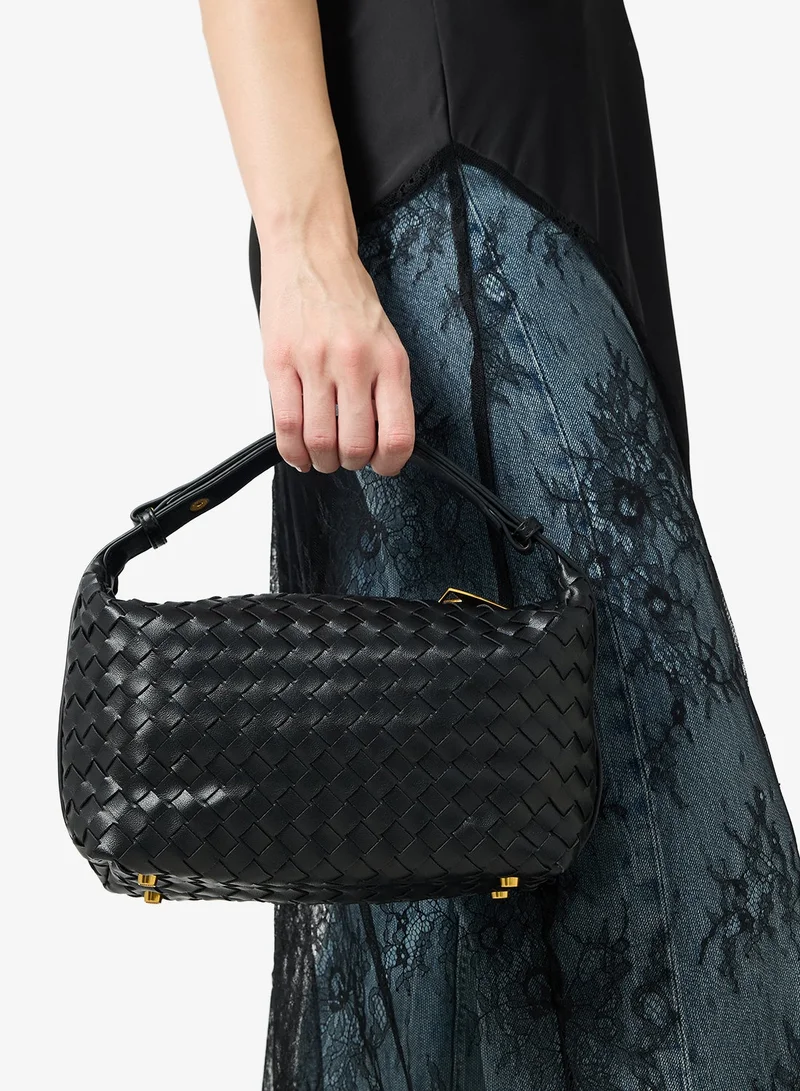 ايلا حقيبة يد علوية منسوجة ذات ملمس