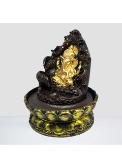 SPLICE SPLICE Polyresin Ganesha Tabletop Water Fountain with LED Lights Home and Office Decor Gift  - Image 4