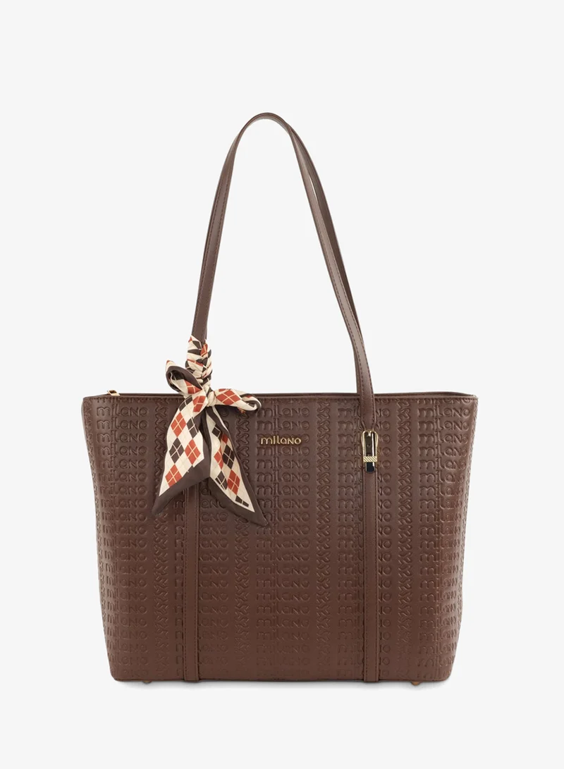 ميلانو NYLA SHOPPER -Dark Brown