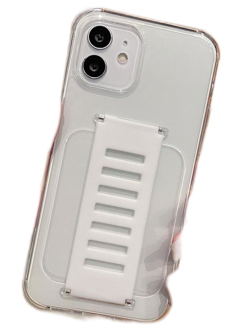 Generic - Slim series Protective Cover For The Apple iPhone 11 Pro , Transparent, non-yellowing transparent protective case for the Apple iPhone 11 Pro , and a protector with an innovative wrist strap for carrying and a strong grip tape that helps provide a secure grip on the device, transparent/white - Image 1