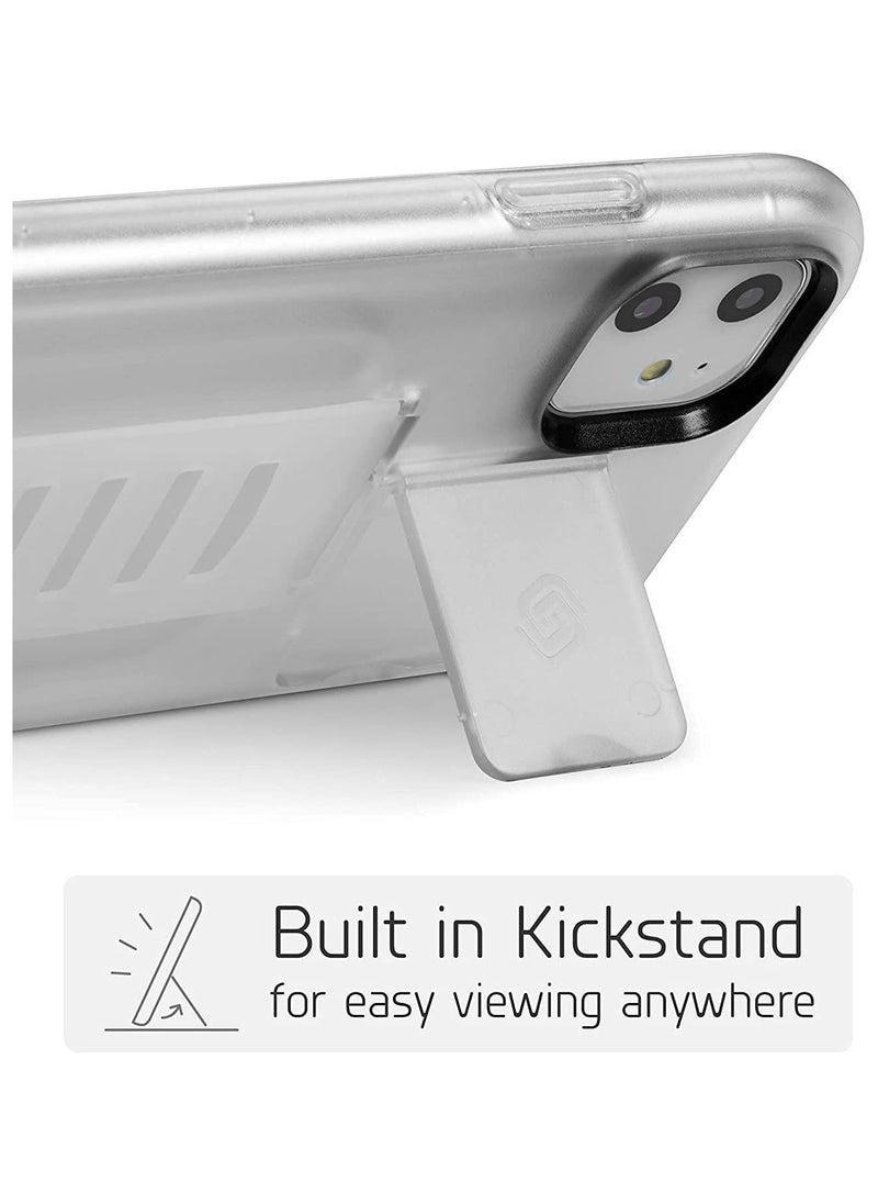 Generic - Slim series Protective Cover For The Apple iPhone 11 Pro , Transparent, non-yellowing transparent protective case for the Apple iPhone 11 Pro , and a protector with an innovative wrist strap for carrying and a strong grip tape that helps provide a secure grip on the device, transparent/white - Image 1