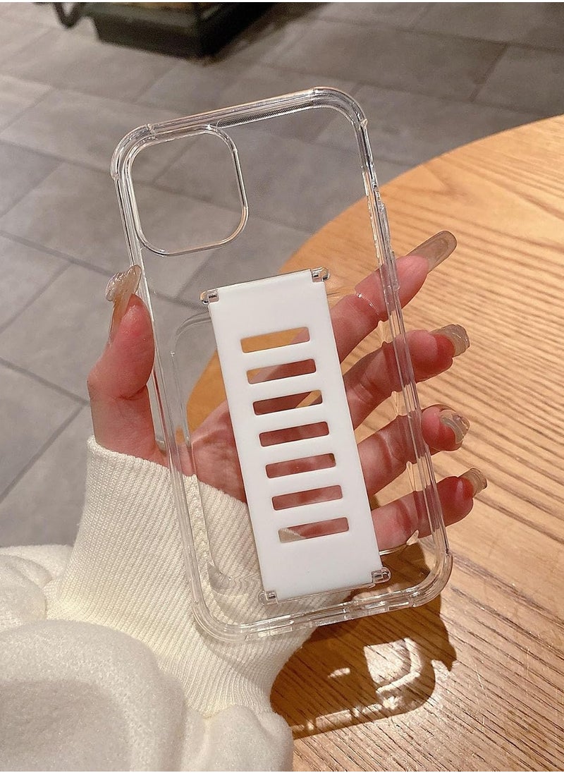 Generic - Slim series Protective Cover For The Apple iPhone 11 Pro , Transparent, non-yellowing transparent protective case for the Apple iPhone 11 Pro , and a protector with an innovative wrist strap for carrying and a strong grip tape that helps provide a secure grip on the device, transparent/white - Image 1