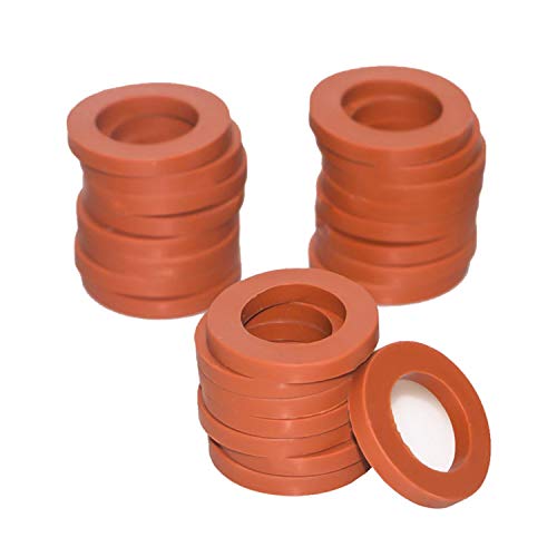 Hourleey Garden Hose Washer Rubber, Heavy Duty Red Rubber Washer Fit All Standard 3/4 Inch Garden Hose Fittings, 50 Packs - Image 3