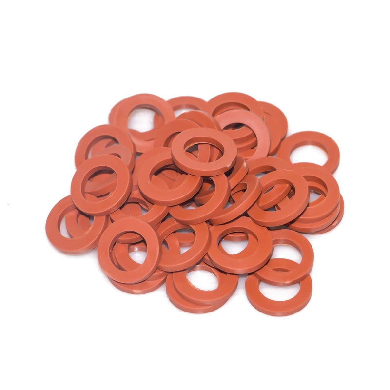 Hourleey Garden Hose Washer Rubber, Heavy Duty Red Rubber Washer Fit All Standard 3/4 Inch Garden Hose Fittings, 50 Packs - Image 5