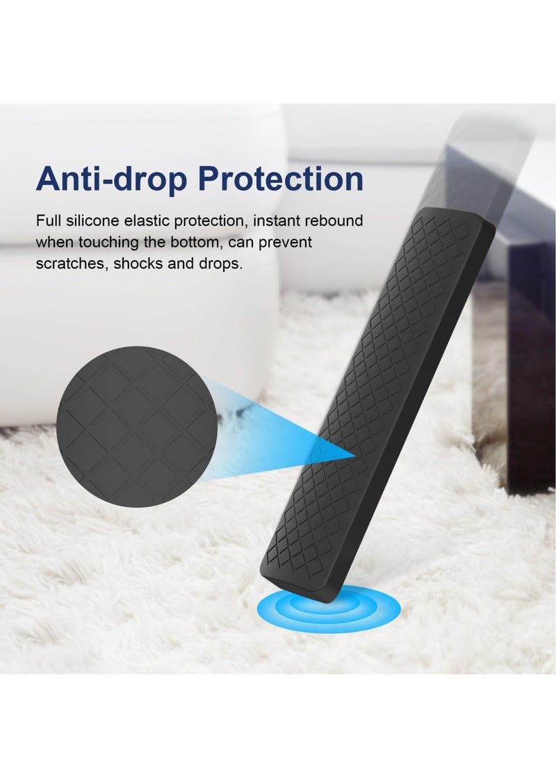 Excefore Silicone Case for XIAOMI MI Box S, Silicone Protective Case for Xiaomi Mi TV Box S (2nd Gen) Remote, 2nd Gen Stick Remote Control Anti Slip Silicone Protective Skin Cover with Lanyard (Black)  - Image 5