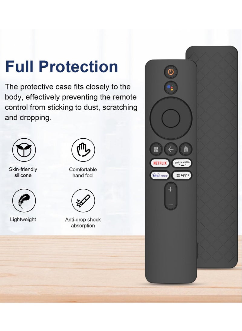 Excefore Silicone Case for XIAOMI MI Box S, Silicone Protective Case for Xiaomi Mi TV Box S (2nd Gen) Remote, 2nd Gen Stick Remote Control Anti Slip Silicone Protective Skin Cover with Lanyard (Black)  - Image 3