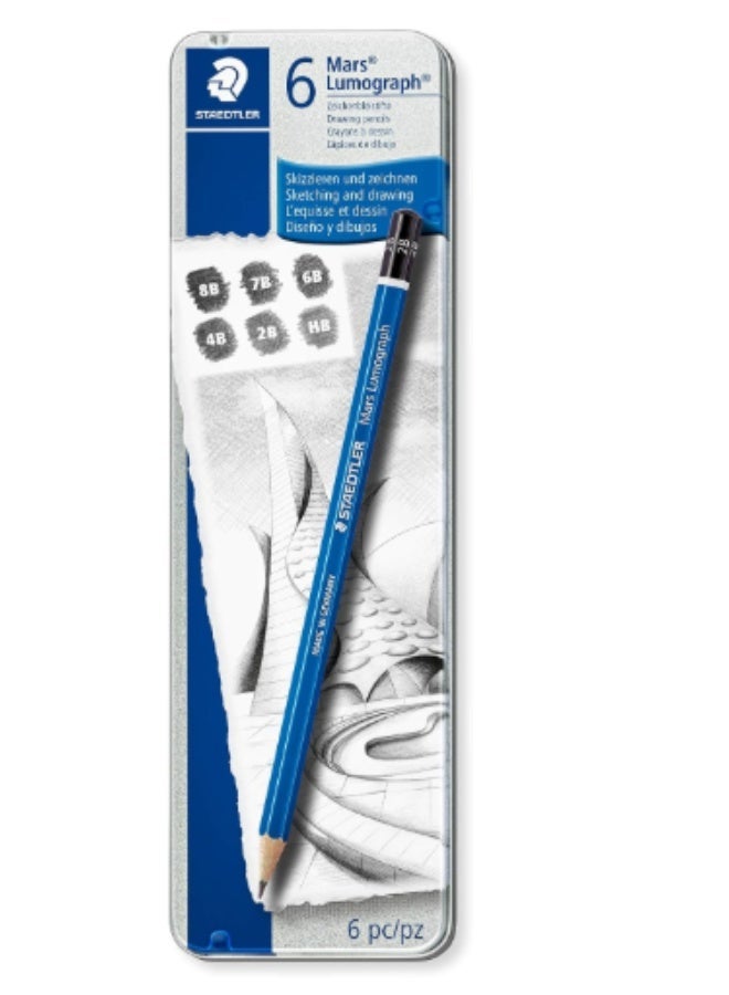 ستدلر أقلام ستيدلر 6 مارس لوموغراف للرسم والتخطيط - Image 1