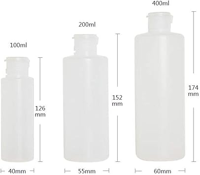 Quupy QUUPY 2Pcs 100ml Empty Clear Plastic Soft Tube Squeeze Bottle with Flip Cap Refillable Cosmetic Makeup Sample Packing Storage Containers Travel Bottle Jars for Lotion Shower Gel Shampoo Toiletries - Image 2