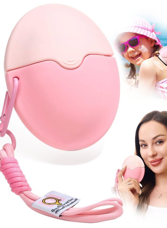 KYHDIYA Sunscreen Applicator - Portable- Roll on Sponge Applicator for Sunscreen, Sunblock Buddy Brush Set with Protective Caps For Kids, Adults & Families - Perfect Size for Travel - Image 1