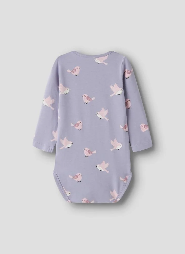 Name It Infant Printed Long Sleeve Bodysuit