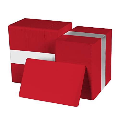 easyIDea Pack of 500 Red CR80 PVC Cards | 30 mil by easyIDea - Image 1