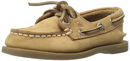 Sperry boys Authentic Original Boat Shoe, Sahara, 9.5 Toddler US - Image 1