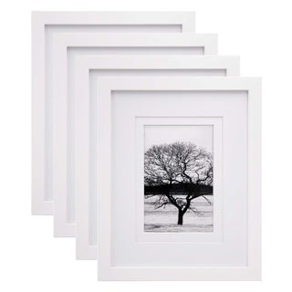 Egofine 8x10 Picture Frames Set of 4 Made of Solid Wood Covered by Plexiglass 4x6 and 5x7 with Mat or 8x10 without Mat for Table Top Display and Wall Mounting Photo Frame White - pzsku/Z9440830DD3F154244D81Z/45/1749491832/b1e73371-65a6-4102-b84f-216677d703fd