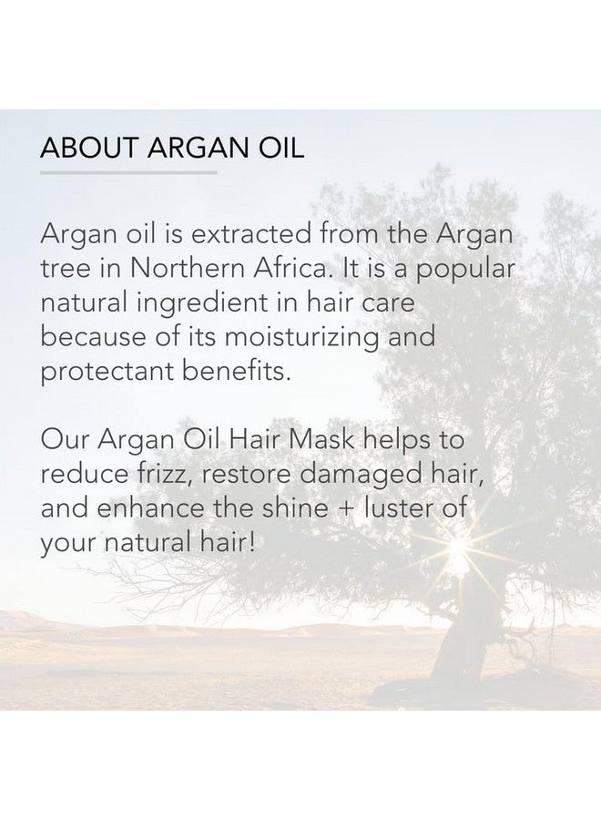 Pure Body Naturals Hair Mask, 8 Fluid Ounces - Argan Oil Deep Conditioning Treatment for Damaged Hair, Hair Growth, Curly Hair - Image 5