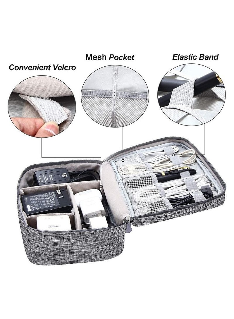 Cable Storage Bag Waterproof Digital Electronic Organizer Portable USB Data Line Charger Plug Storage Bag Travel Cable Organizer - Image 2