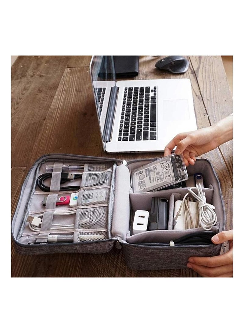 Cable Storage Bag Waterproof Digital Electronic Organizer Portable USB Data Line Charger Plug Storage Bag Travel Cable Organizer - Image 4
