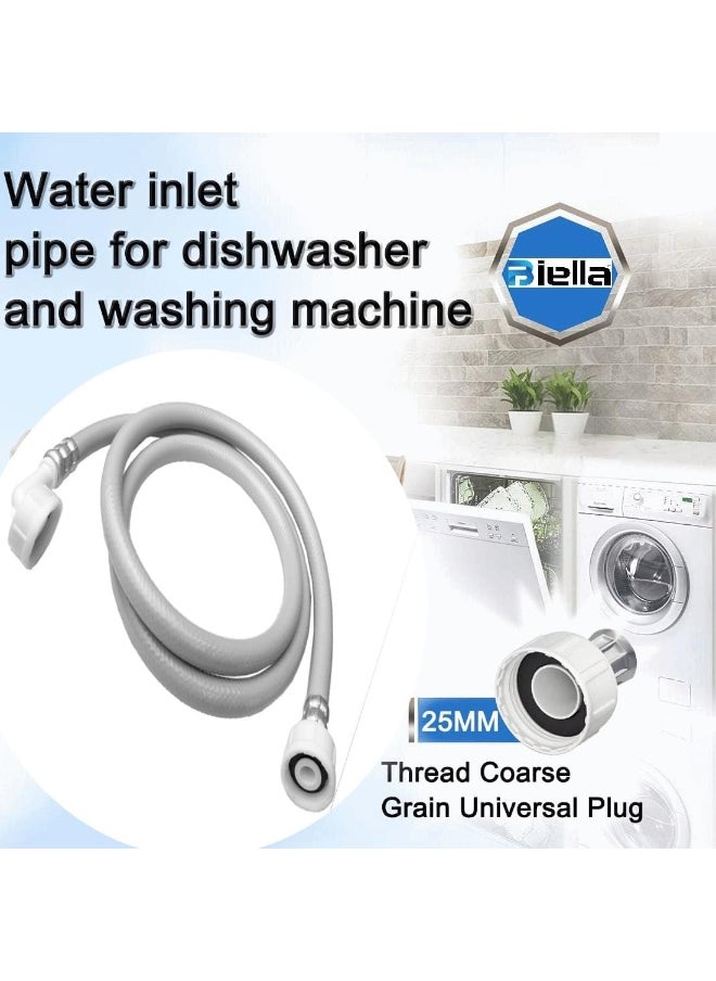 Biella Universal Washing Machine Dishwasher Straight End Inlet Pipe And Teflon Tape. (150Cm)  - Image 4