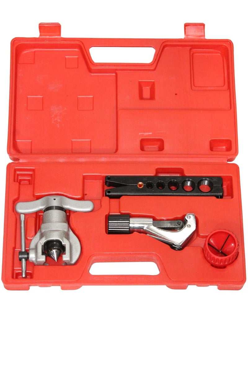 Digital Craft Digital Craft 4PCS Eccentric Flaring Tool Kit 14 to 34 Inch Tube Expander with 428mm Pipe Cutter Copper Pipe Flaring and Expanding Tool Set for Plumbing and HVAC  - Image 1